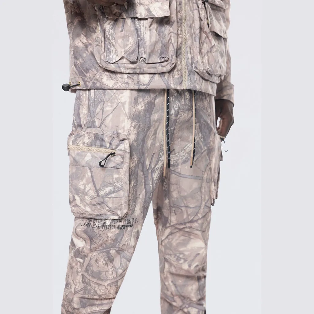 Utility Windbreaker Pants - Khaki Hunting Camo