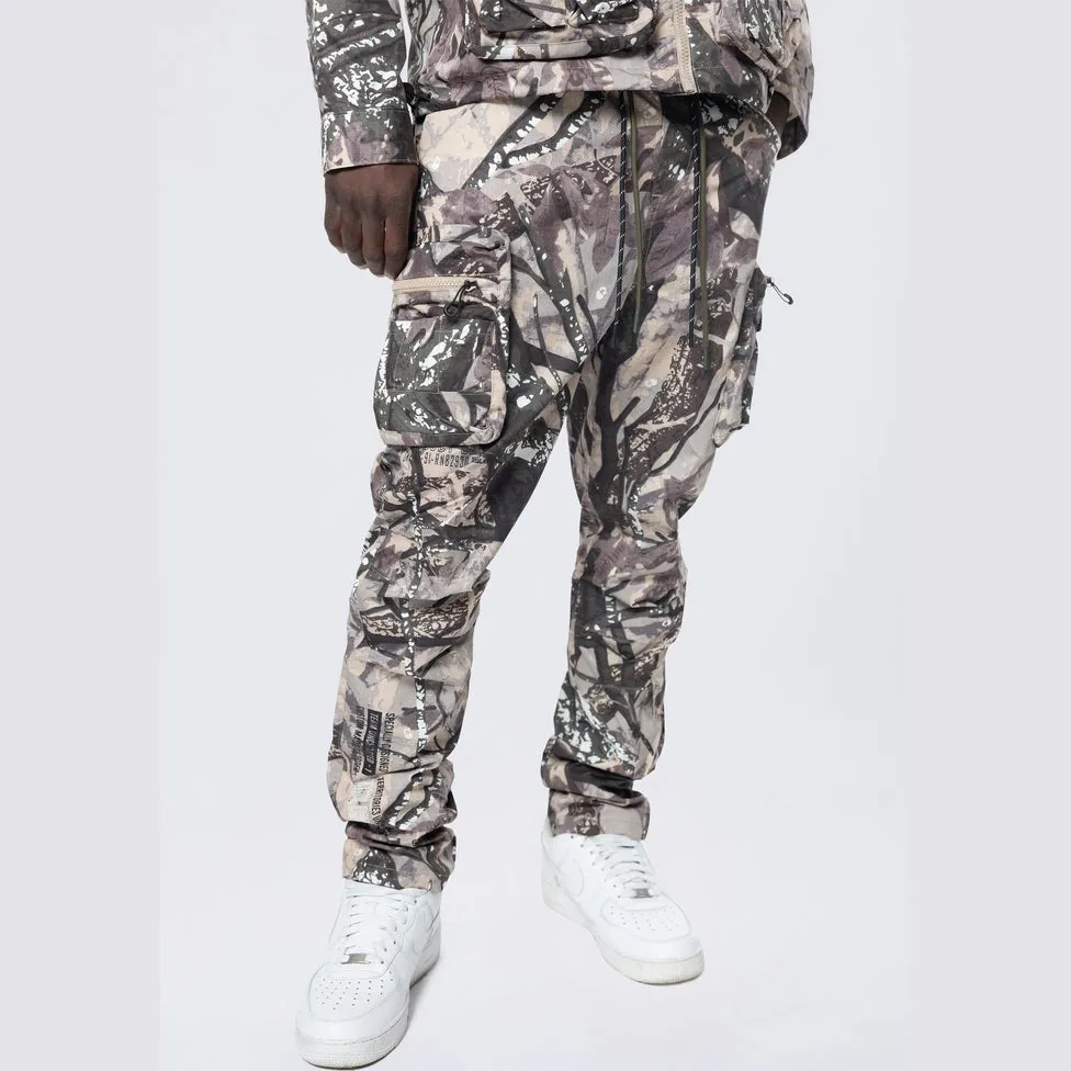 Utility Windbreaker Pants - Olive Hunting Camo