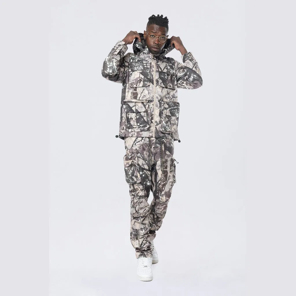 Utility Windbreaker Pants - Olive Hunting Camo