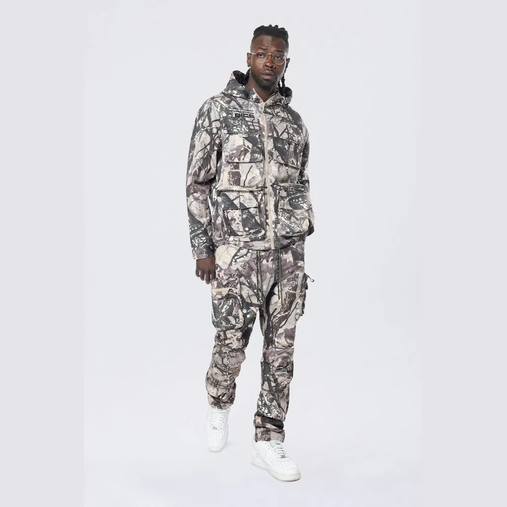 Utility Windbreaker Pants - Olive Hunting Camo