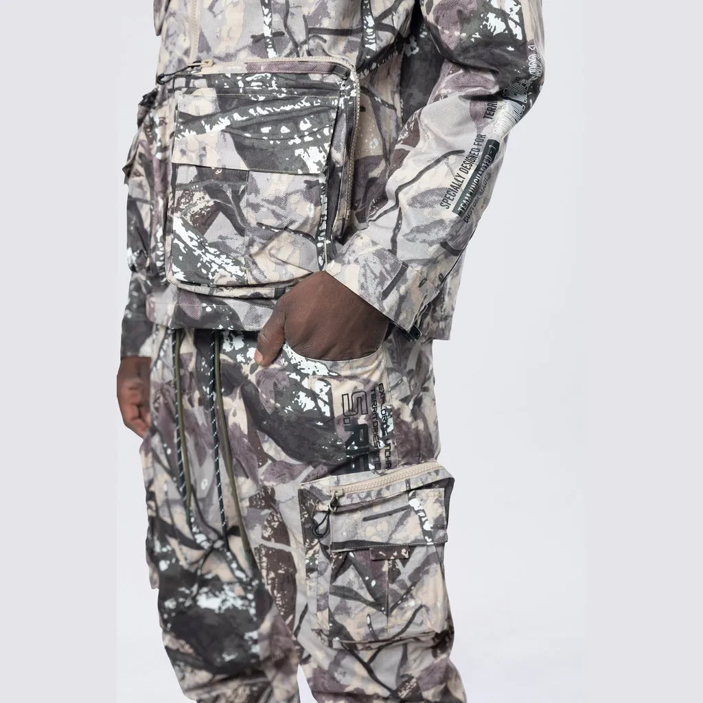 Utility Windbreaker Pants - Olive Hunting Camo