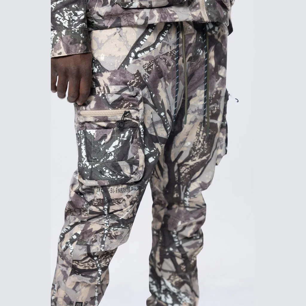 Utility Windbreaker Pants - Olive Hunting Camo