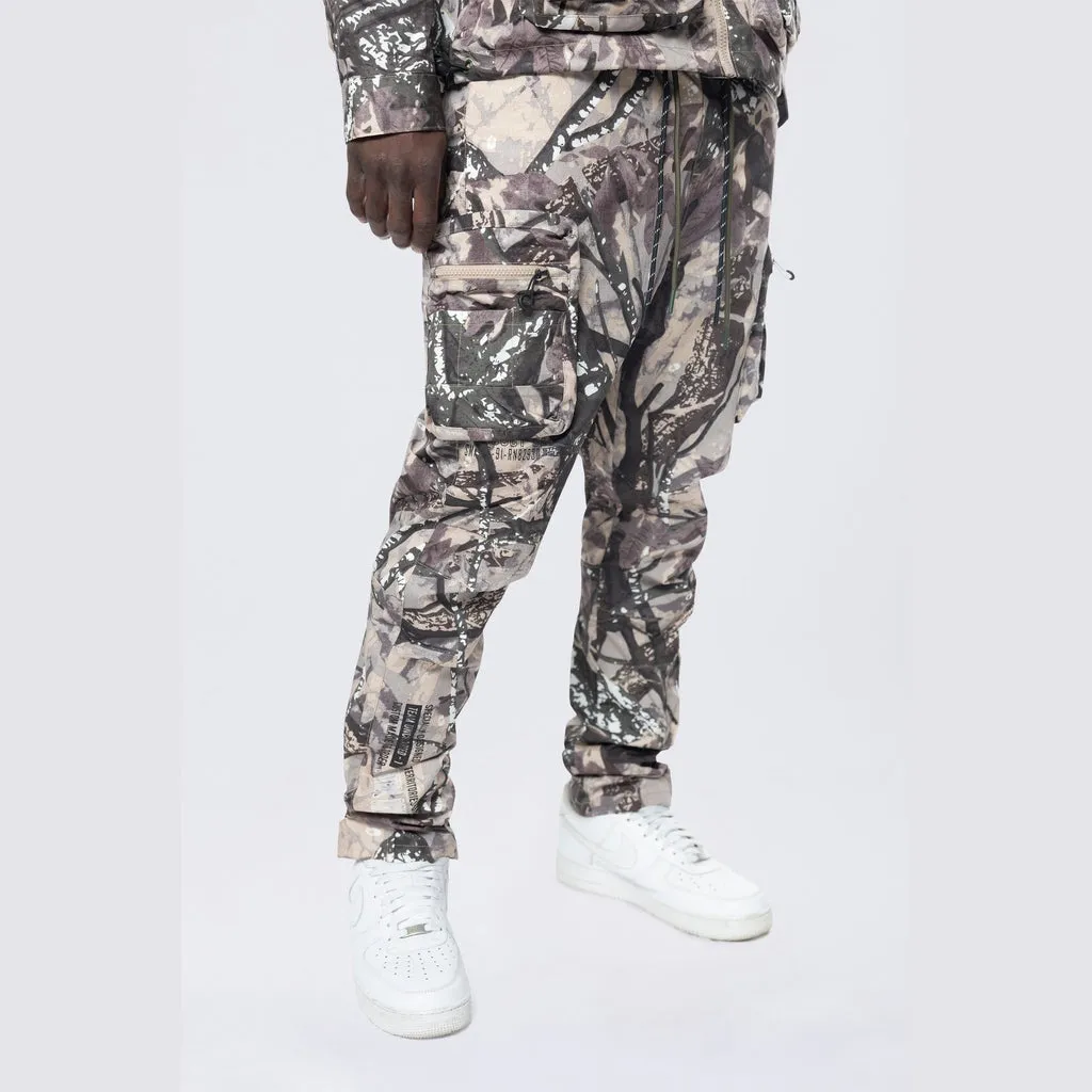 Utility Windbreaker Pants - Olive Hunting Camo