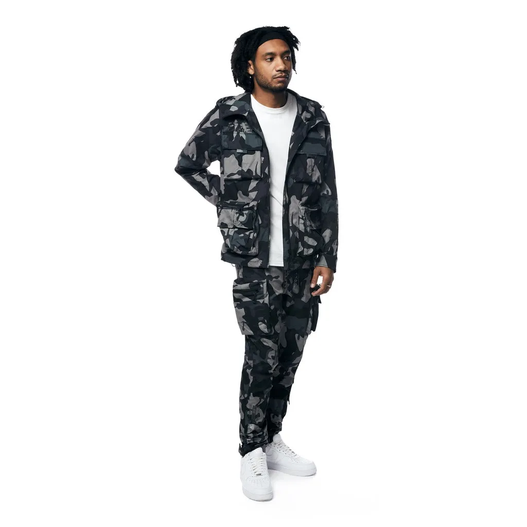 Utility Windbreaker Pants - Stone Camo