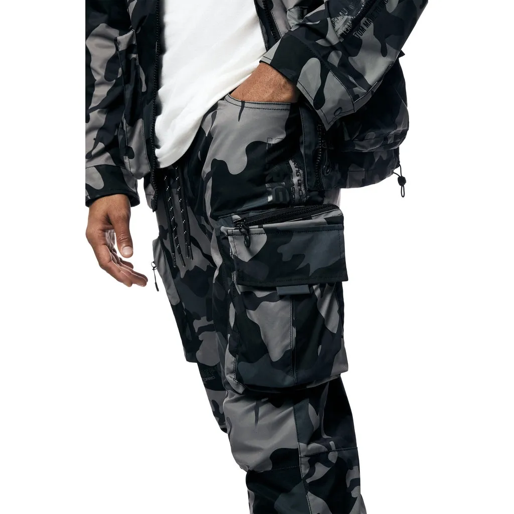 Utility Windbreaker Pants - Stone Camo