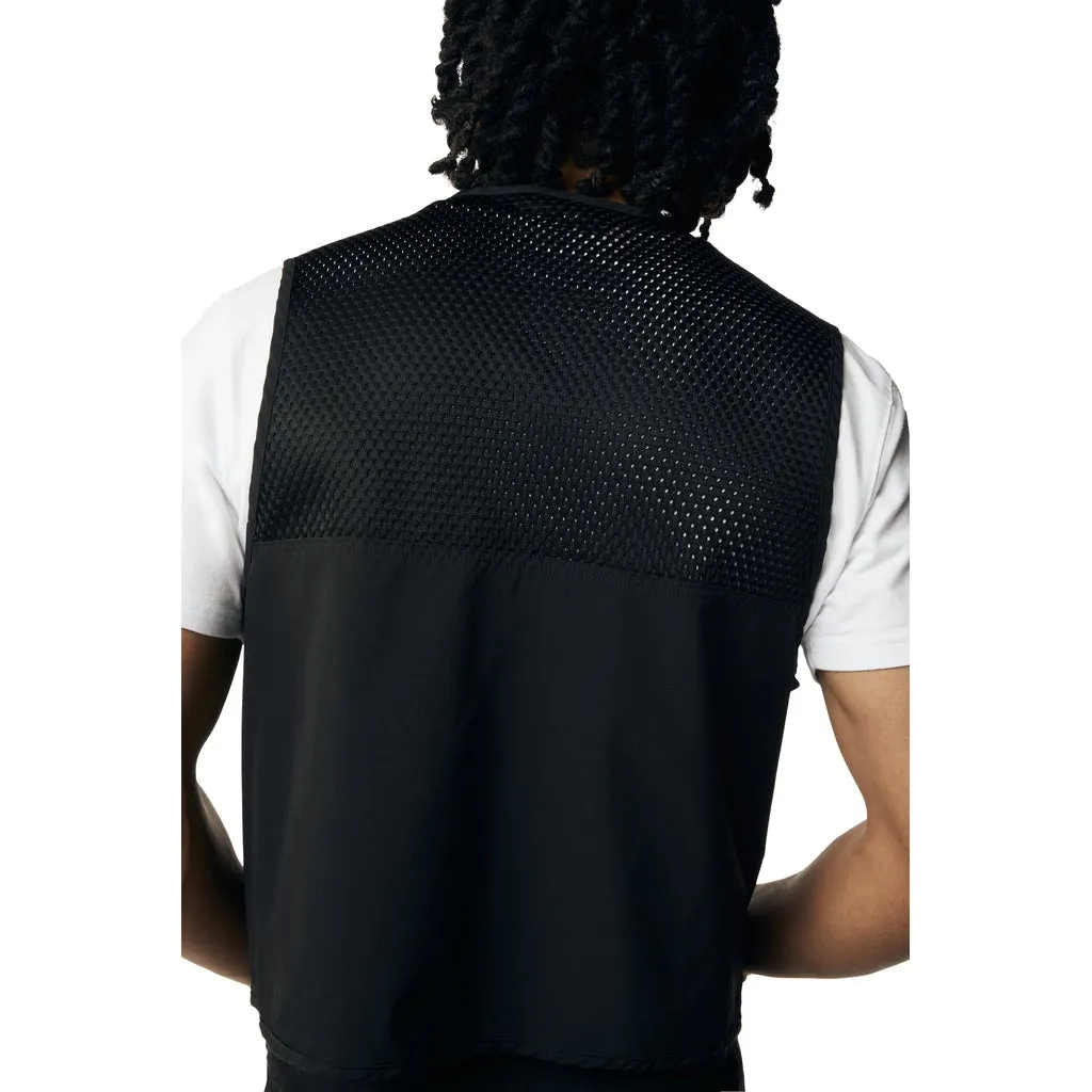 Utility Windbreaker Vest - Black