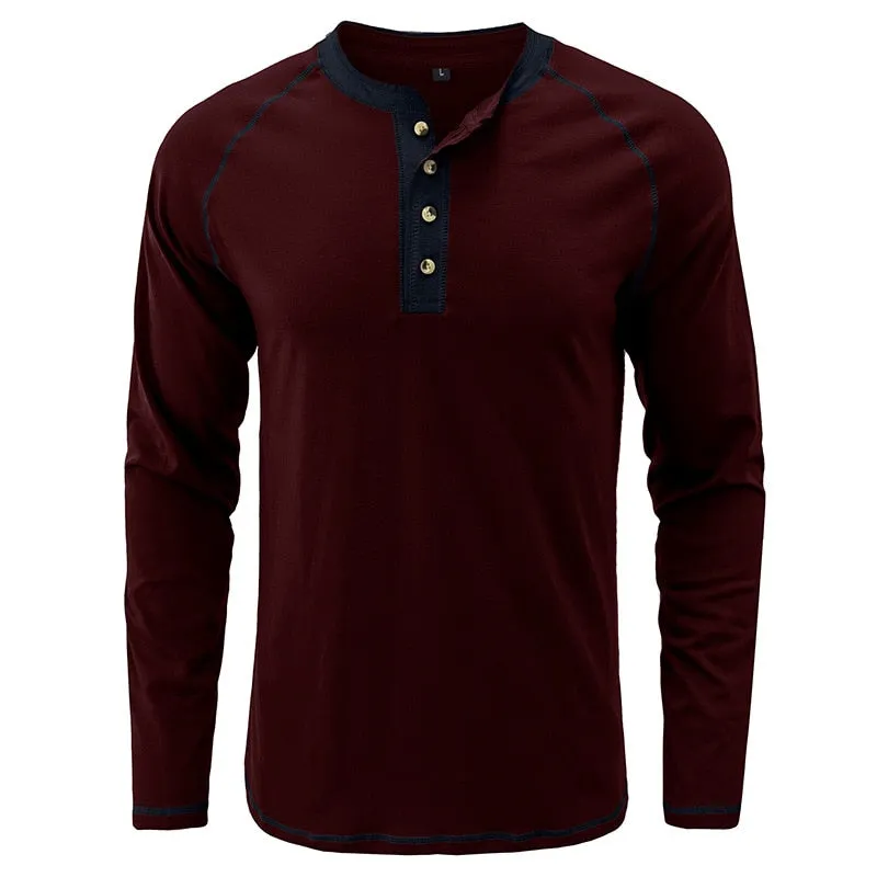 Vinthentic Gentlemen's Henley Collar Shirt