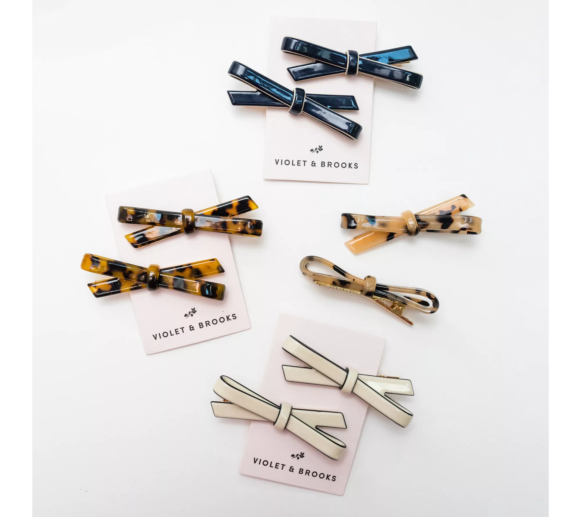 Violet & Brooks Kate Bow Clip Pairs