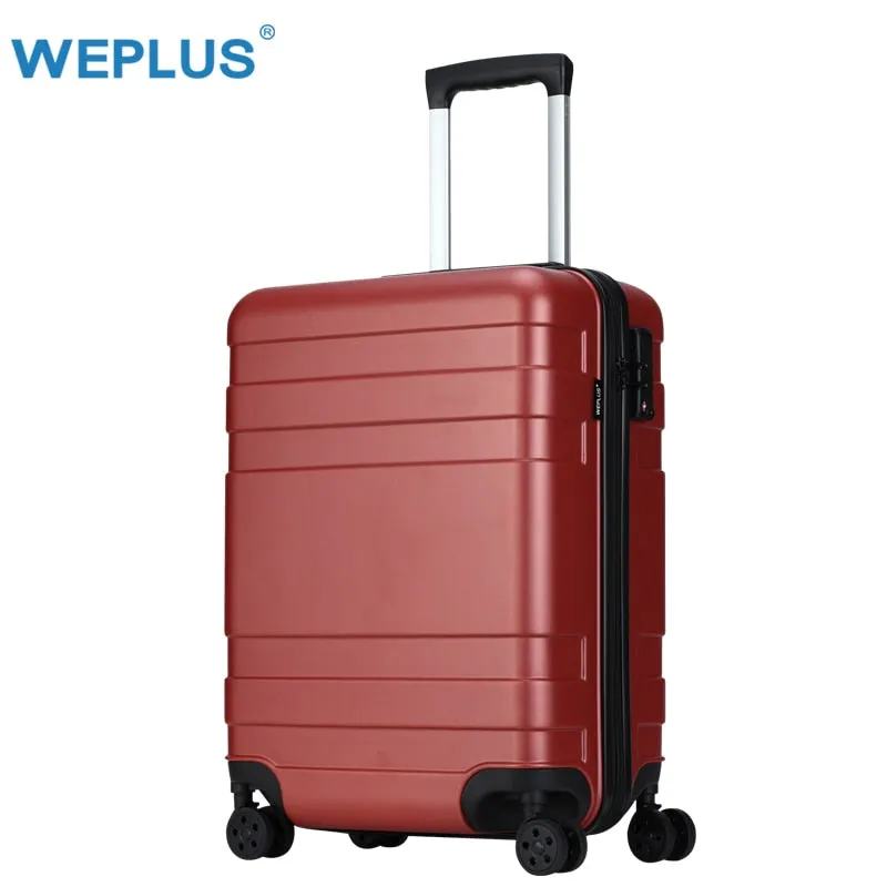 Weplus Pc Suitcase Carry On Spinner Wheel Travel Vacation Luggage 20