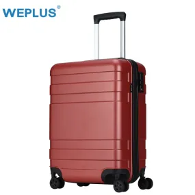 Weplus Pc Suitcase Carry On Spinner Wheel Travel Vacation Luggage 2024 Anti-Scratch/Mute Wheels