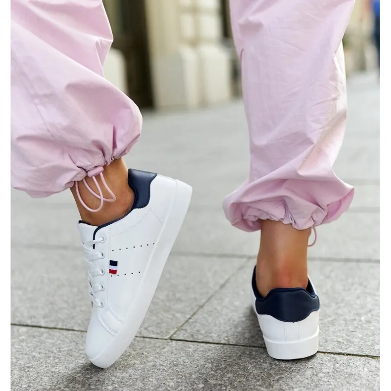 White Gioya eco leather sneakers