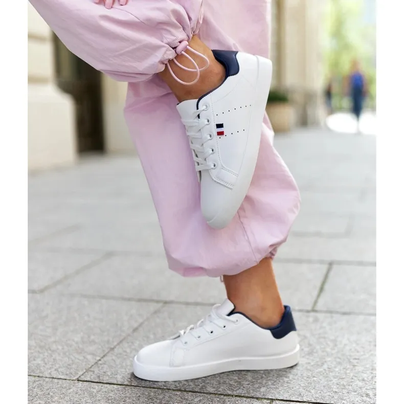 White Gioya eco leather sneakers