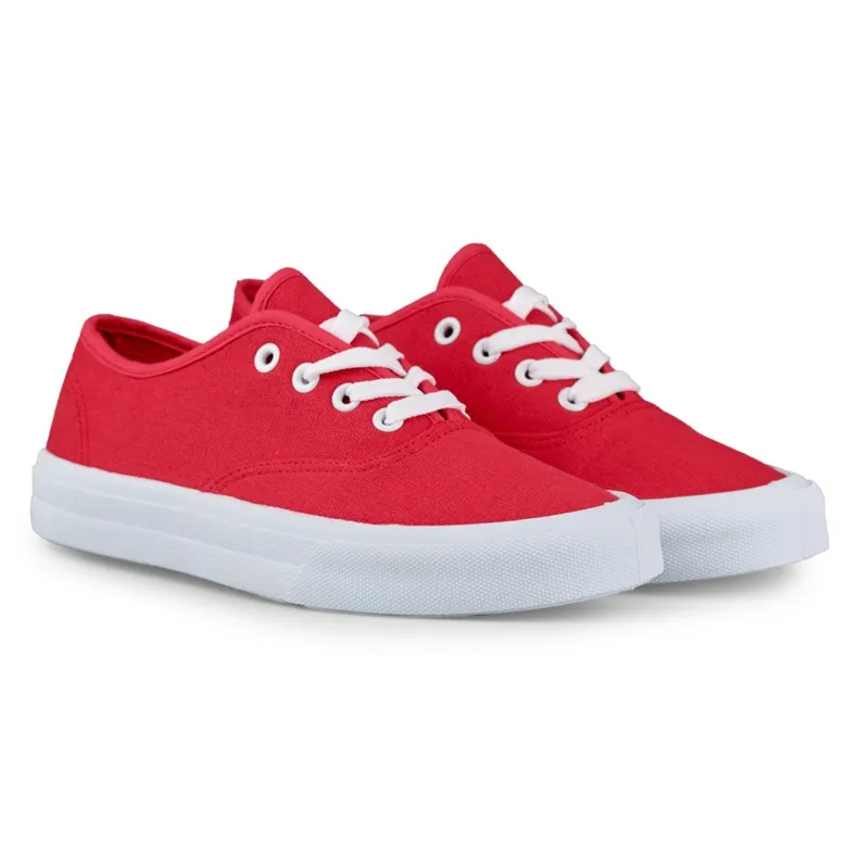 Women's red sneakers