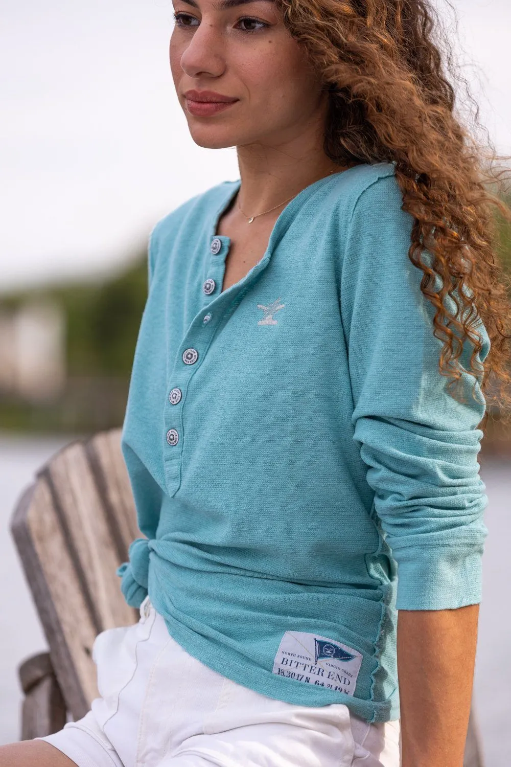 Women's Old School Slub Knit Henley