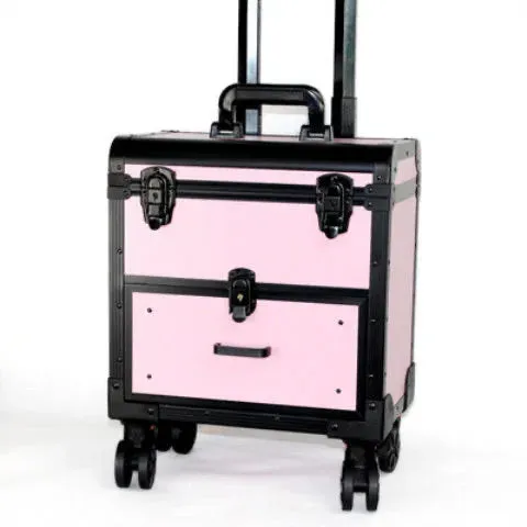 Women's Professional Beautician Hairdresser Trolley Suitcase Organizer Bag