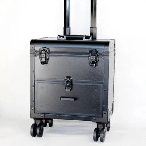 Women's Professional Beautician Hairdresser Trolley Suitcase Organizer Bag