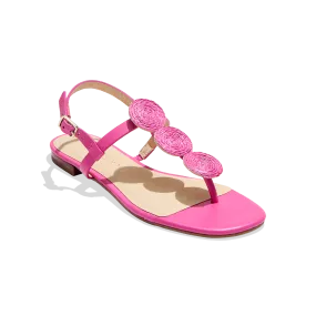 Worth Raffia Flat Sandal