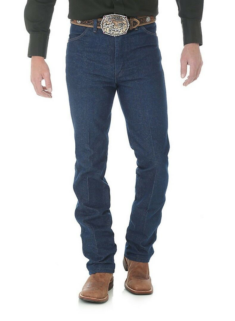 Wrangler Men's Cowboy Cut Slim Fit Jean in Rigid Indigo