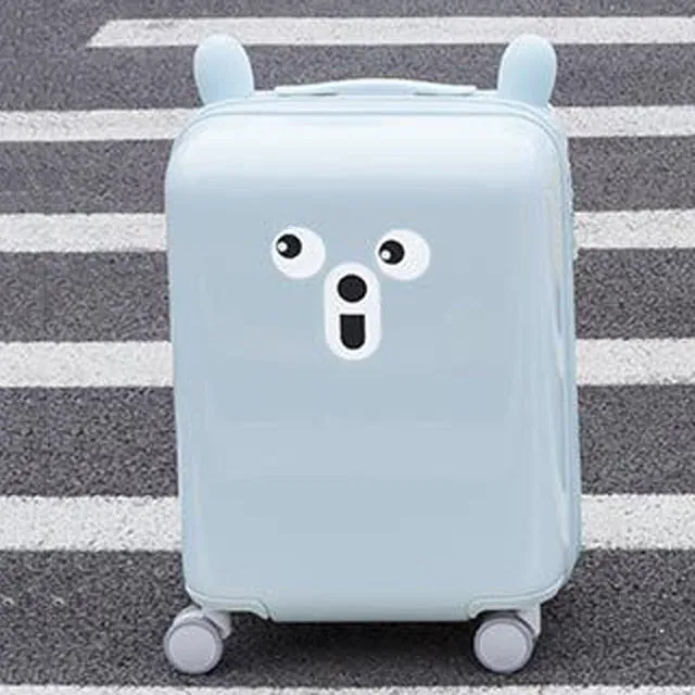 Xiaomi 18Inch Lovely Diy Sticker Travel Suitcase Tsa Lock Children Kid Trolley Travel  Carry On